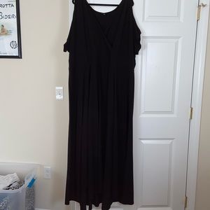 Black cold shoulder Maxi